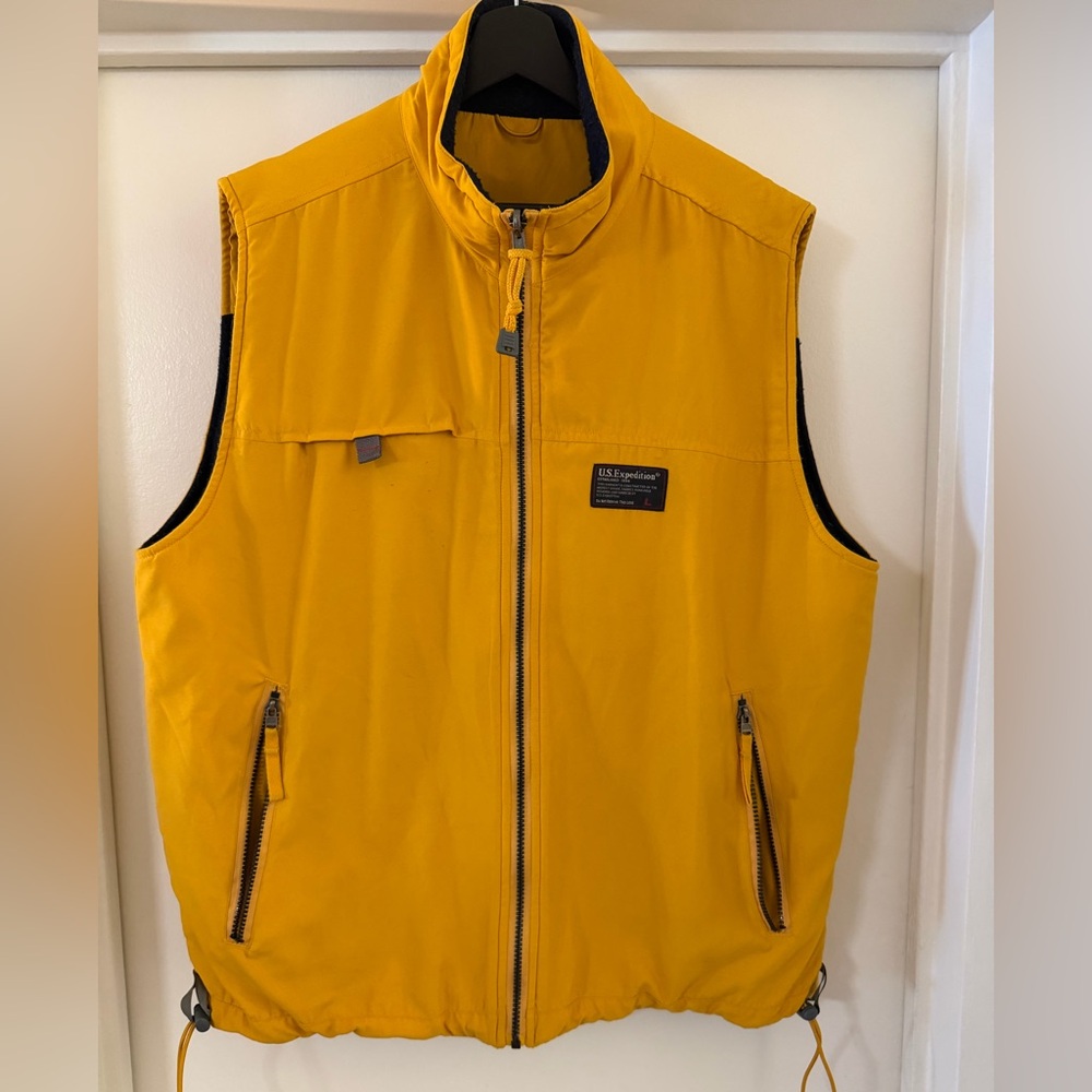 Men's U.S. Expedition Yellow Vest Large